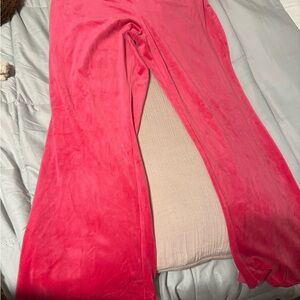 Juicy Couture Bold Pink Velour Pants